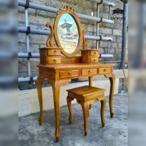 Meja rias klasik kayu jati ukiran jepara kartini BHF-22