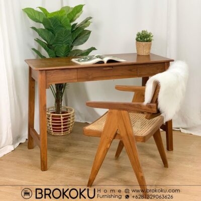 Set meja kerja plus kursi minimalis A style BHF-253