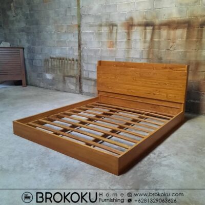 Tempat tidur jati jepara minimalis king bed BHF-316