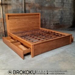 Jual mebel jati Summarecon desain minimalis modern